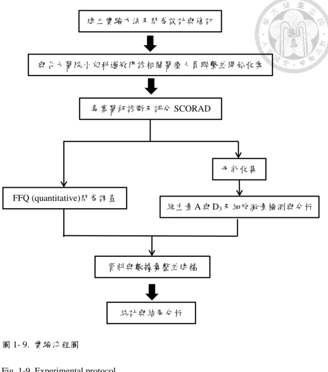 圖 1- 9.  實驗流程圖 
