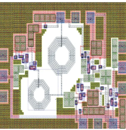 Figure 2.4: Layout of the proposed LNA.