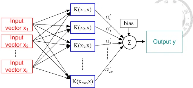Figure 2.1  Architectural graph of SVM 
