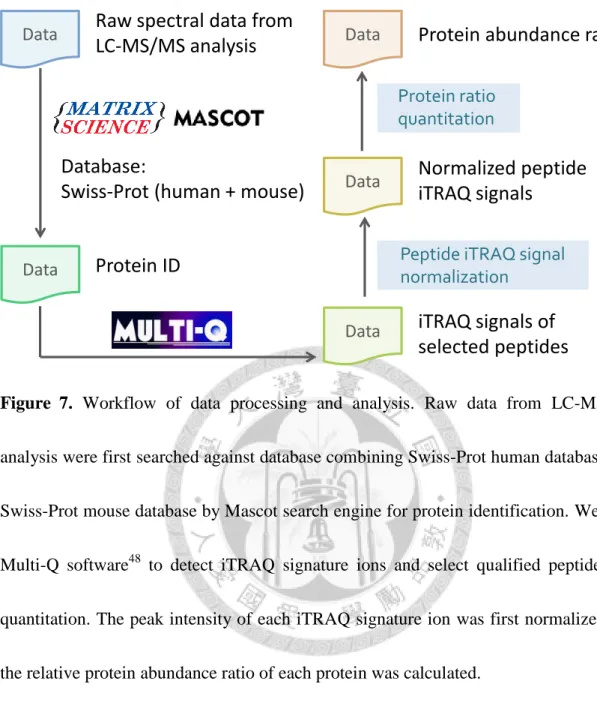 Figure  7.  Workflow  of  data  processing  and  analysis.  Raw  data  from  LC-MS/MS 