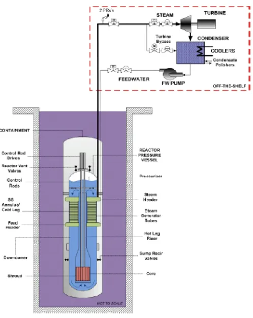 圖 2.5 NuScale 核裝置設計 (Department of Energy, U.S.)  