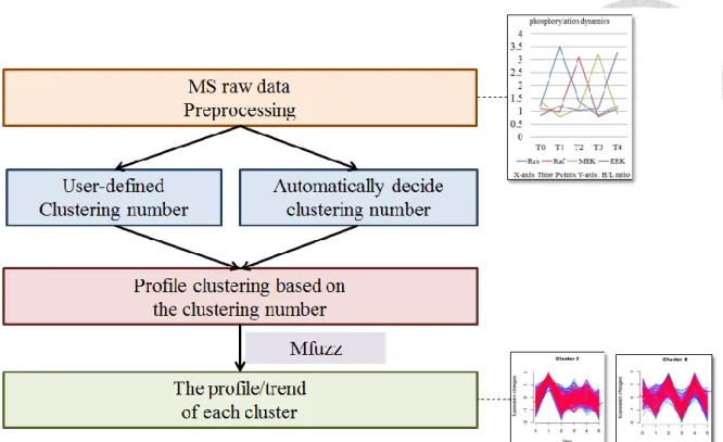Figure 6 The analyzing flow of profile clustering module 