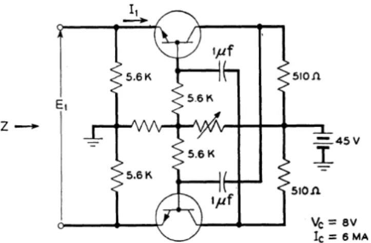 Figure 2.1 Linvill’s NIC   