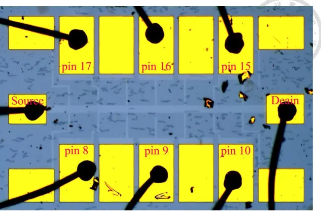 Figure 3.5 OM image of 4-nm-thick device. 
