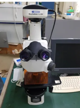 Fig. 2.11 The optical microscopy used in this research. 