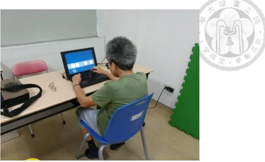 圖  3-12  小動作組長輩遊玩畫面 
