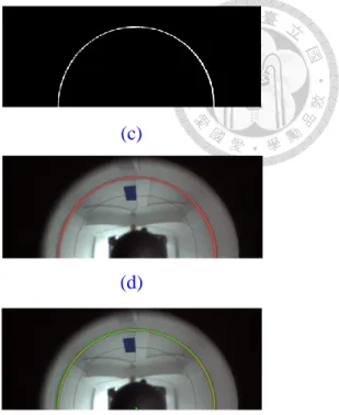 Figure 4.8 Results of the Projection Center Search Algorithm  (a)  Cut image 