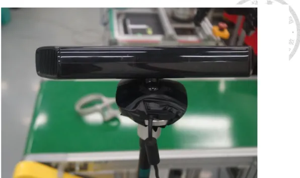 Fig. 2.3 Eye to hand system (Microsoft Kinect sensor) 