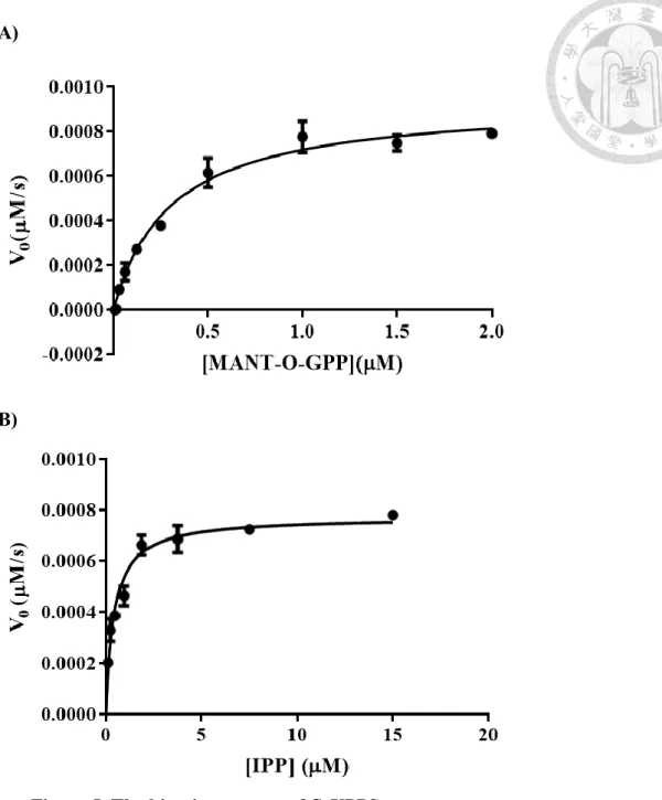 Figure 5. The kinetic constant of SaUPPS.   