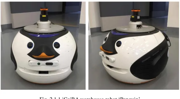 Fig. 2.1.1 iCeiRA warehouse robot ‘Penguin’ 