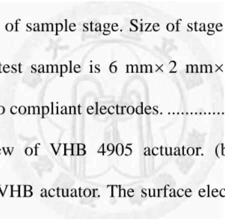 Figure  3–3.  Holding  the  sample  VHB  4905  (10  mm  10  mm  0.5  mm)  by  pre-strain  holder