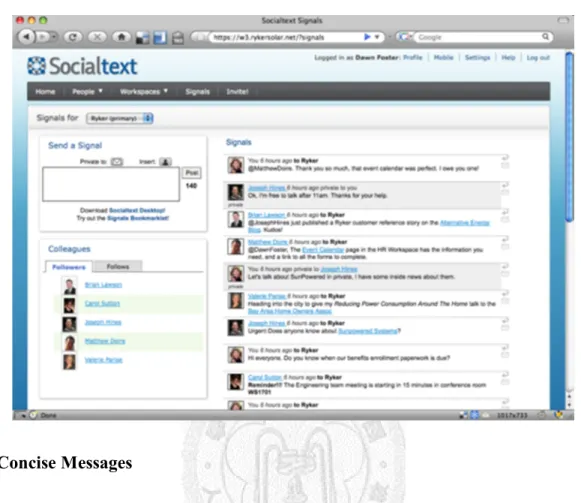 Figure 11 User Interface Designed to Keep Conversation in Context 13