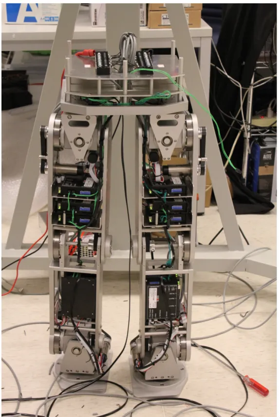 Fig. 11 The actual biped robot 