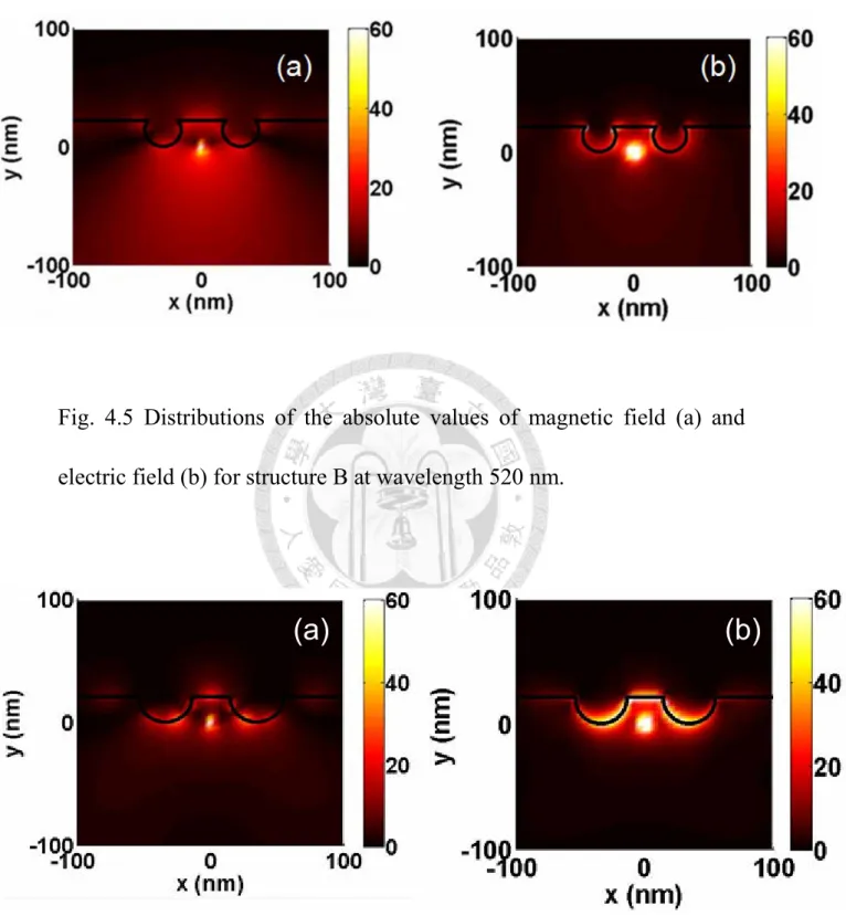 Fig.  4.6  Distributions  of  the  absolute  values  of  magnetic  field  (a)  and 
