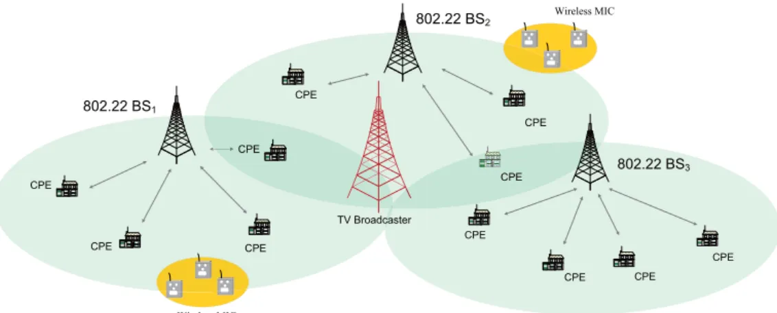 Figure 1.1: IEEE 802.22 Systems