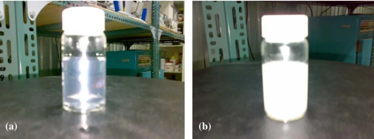 Fig. 4-4 The phase transition of P(MEO 2 MA-co-OEGMA) water solution,                  10mole% OEGMA 