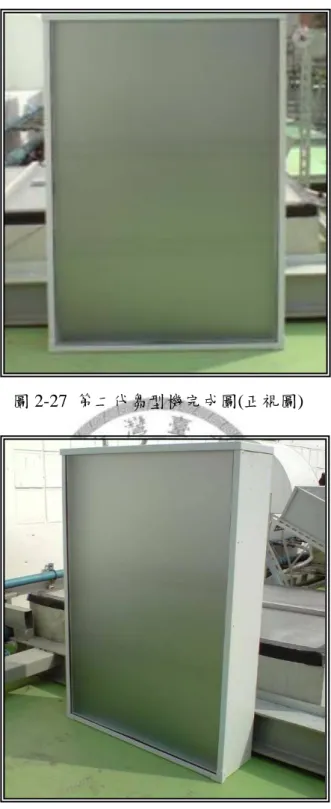 圖 2-27  第二代芻型機完成圖(正視圖) 