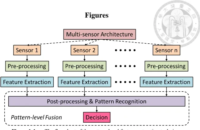 Figure 1-1  The flowchart of the pattern-level feature extraction technique 