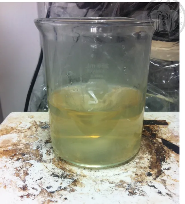 Fig. 3-12 Heat and stir gelatin solution. 