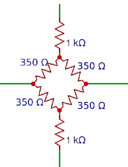 圖 4  一次性血壓換能器內部電路 