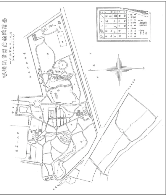 圖 1：臺灣總督府林業試驗場平面圖 