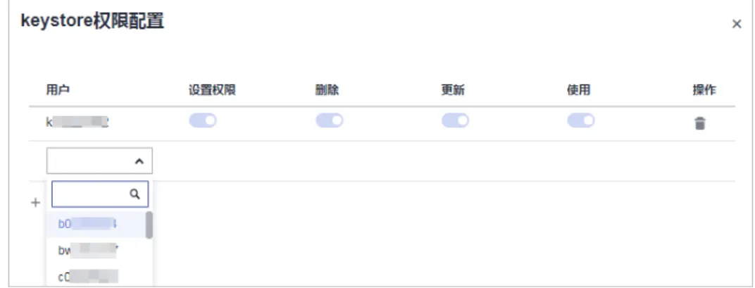 表 8-1 文件管理角色权限说明 连接操作 角色权限 创建 项目下所有用户。 查看 连接创建者、相同租户的用户。 使用 连接创建者、连接创建者配置了使用权限的用户。 更新 连接创建者、连接创建者配置了更新权限的用户。 删除 连接创建者、连接创建者配置了删除权限的用户。 权限配置 连接创建者。 说明 创建者默认有所有权限并且不可被删除和被修改。 生成 Keystore 签名文件 ● 使用JDK的keytool工具生成签名文件 a