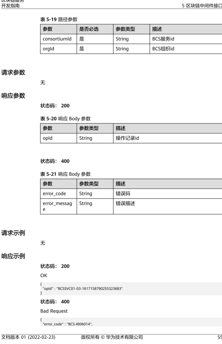 表 5-19 路径参数
