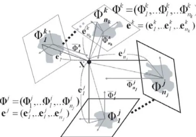 Figure 9. The RRE for classes ωj and ωk in the                      hyperplane.
