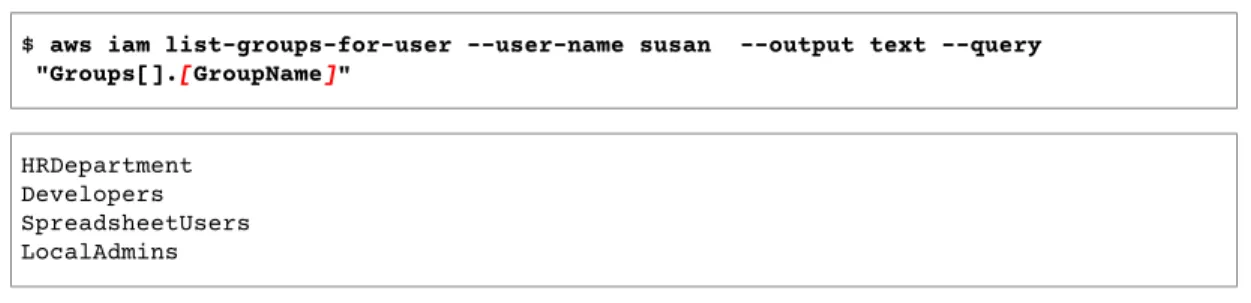 Table output format