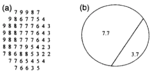Fig.  1.  Tabatabai-Mitchell  edge  detection  on  a  unit  circle.  (a)  Empirically  obtained  edge  element