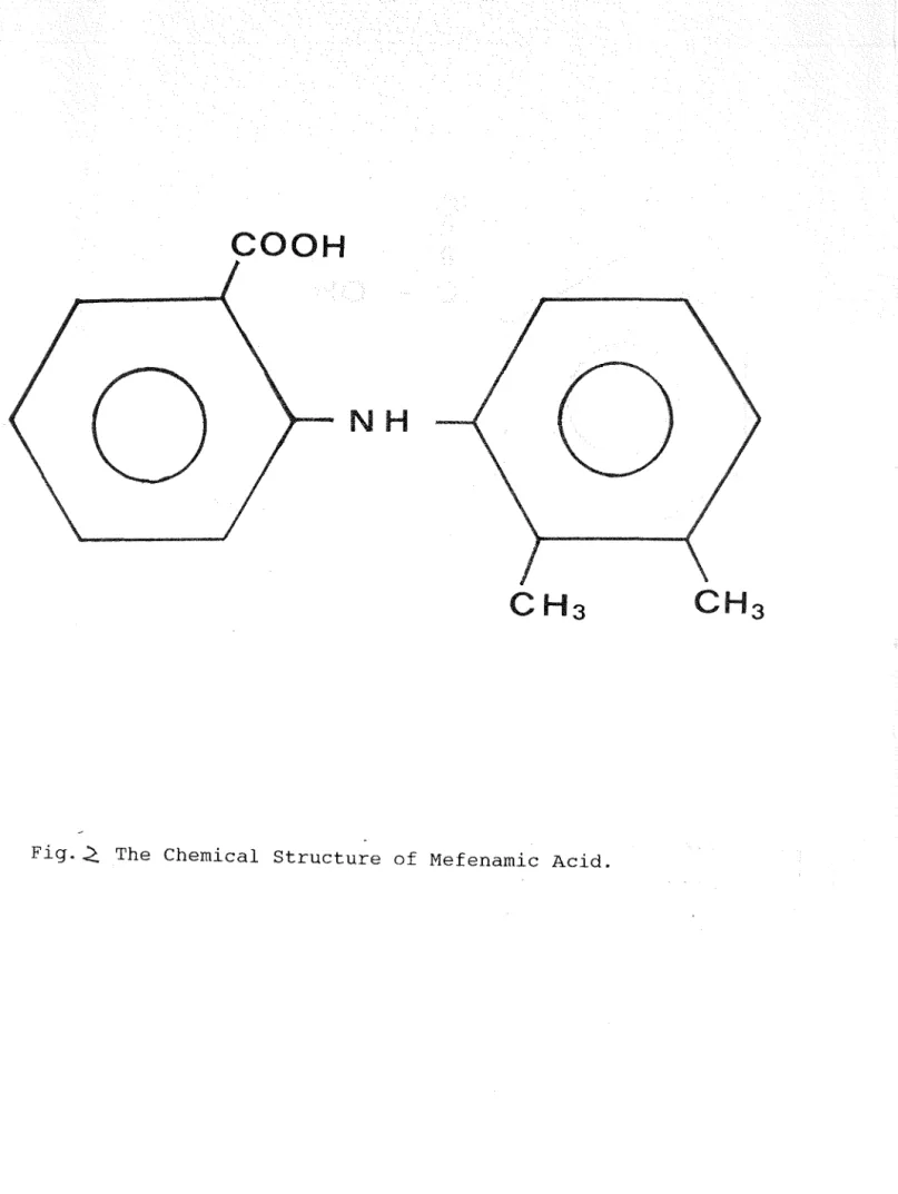 Fig. 之 The Chemical  Structure  of  Mefenamic  Acid. 