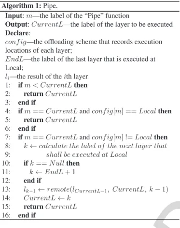 Fig. 4 shows the example of adaptive offloading of the five- 277