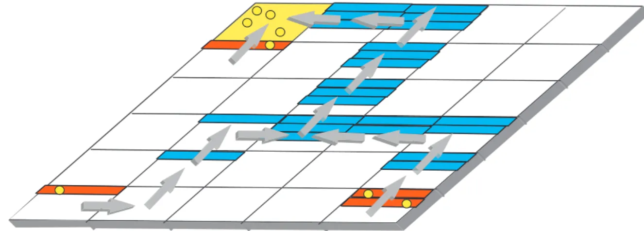 Figure 2: An example of a CT in multi-hop MIMO transmission. Assume one destination has 4 sources