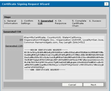 Figure 8   CSR Wizard Step 3, Generated CSRLocality