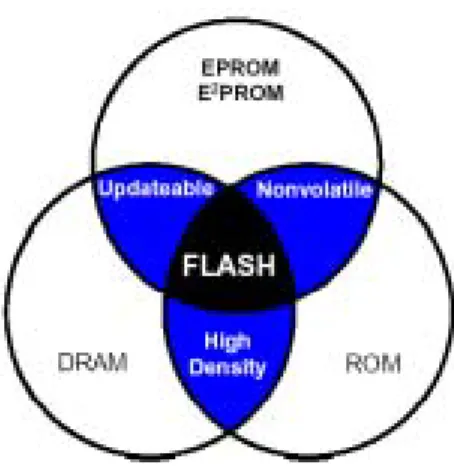 Figure 1.2 The scheme of the Flash memory characteristic 