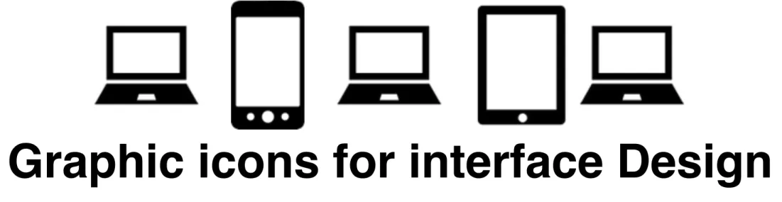 Graphic icons for interface Design