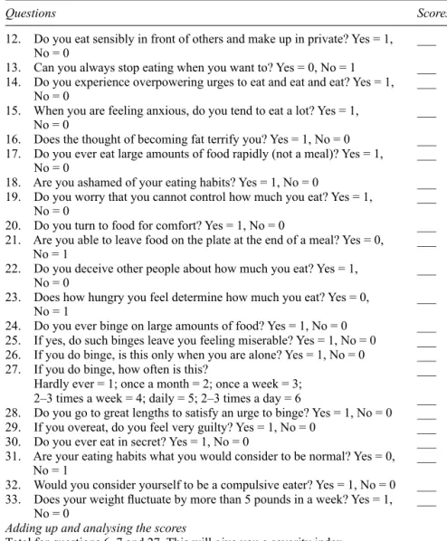 Table 1.1  Continued