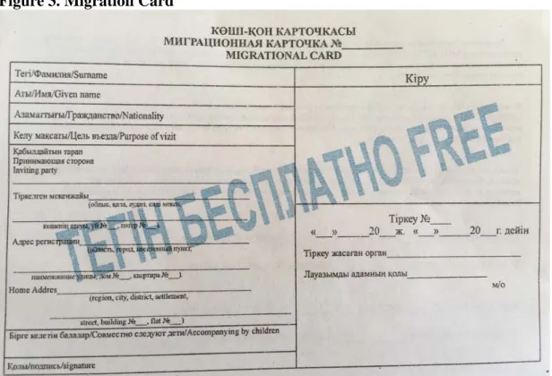 Figure 3. Migration Card
