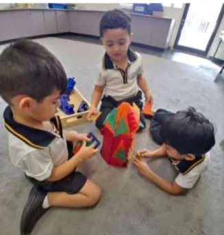 Figure 17 Group A students in Fine motor skills lesson