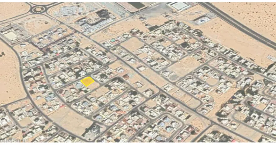 Figure 3.8: The proposed location of case-study 2 aerial view source: Google Earth, 2020