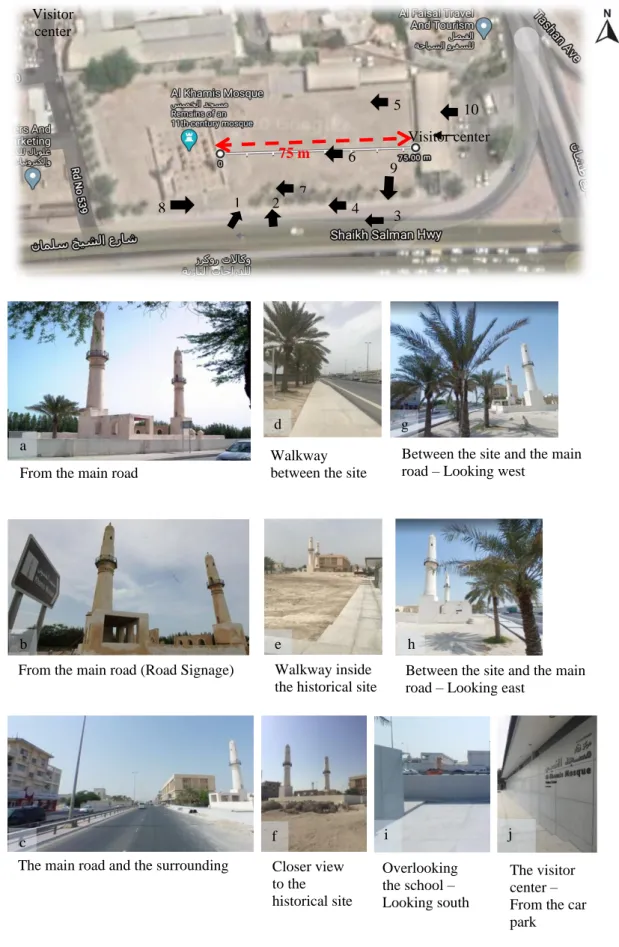 Figure 4.2: Al Khamis Mosque surroundings - Site level analysis