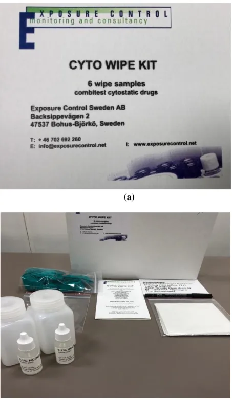 Figure  2.1:  Cyto  Wipe  Kit  was  used  for  surface  wipe  sampling.  (Exposure  Control  Sweden AB, Bohus-Björkö, Sweden)