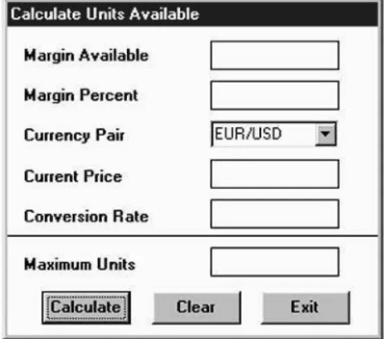 FIGURE 8.8 Units available calculator.