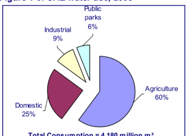 Figure 1-9: UAE water use, 2005 