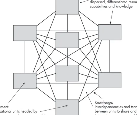 FIGURE 5.1 An example of an internal network (based on Ghoshal and Bartlett, 1997)