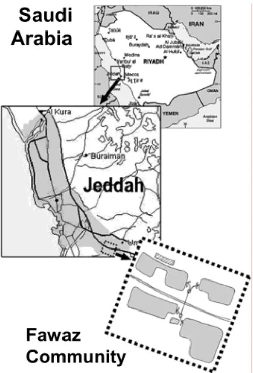 Fig. 2. Location of the study area (Fawaz community) in Jeddah, Saudi Arabia.