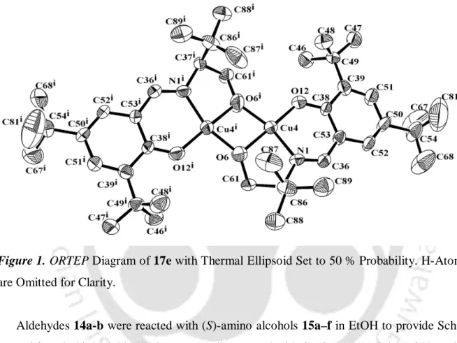 Figure 1.  ORTEP Diagram of 17e with Thermal Ellipsoid Set to 50 % Probability. H-Atoms  are Omitted for Clarity