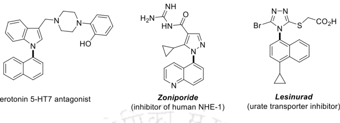 Figure 1. Examples of Biologically Important N-Naphthylated Azoles. 