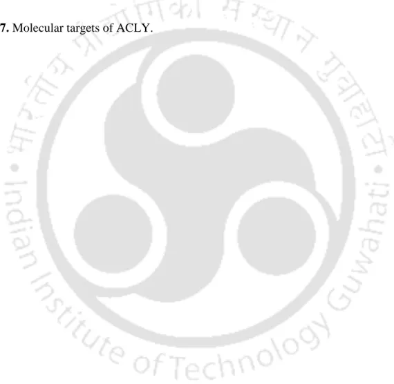 Figure 4.6. Molecular targets of ACLY showing the effect of ACLY knockout on the expression  of  proteins  involved  in  Akt/mTOR/S6  signaling  pathway  and  other  proteins  that  are  related  to  survival and proliferation, angiogenesis, migration and 