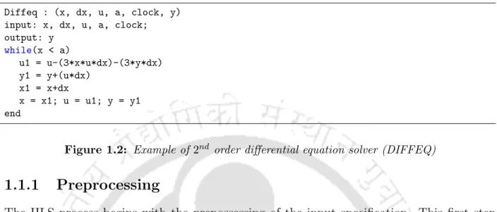 Figure 1.2: Example of 2 nd order differential equation solver (DIFFEQ)